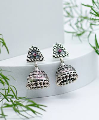Silver jhumkis 1