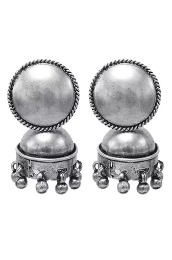 Hanging dome shape handcrafted jhumka earrings
