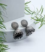 Handcrafted sliver traditional  designer jhumkis