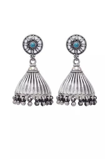 Hanging dome shape jhumka earrings