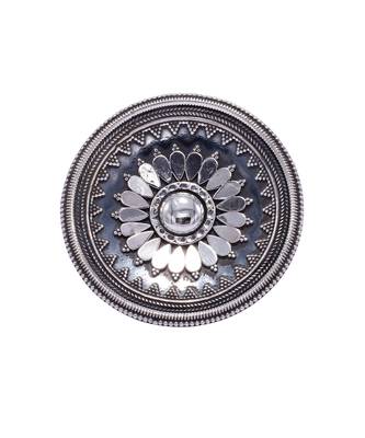 Tribal chandrika silver ring 4