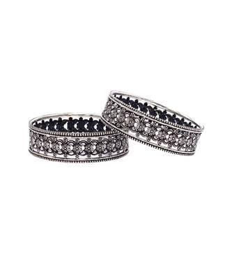 Traditional oxidized silver bangles 3