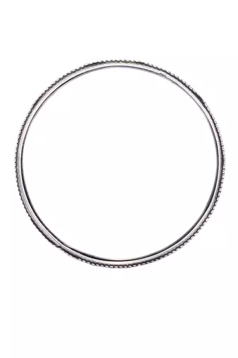 Traditional oxidized silver bangles