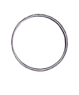 Checker box design silver bangles 5