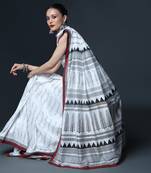 Signature Paisley Block Printed Saree Without Blouse