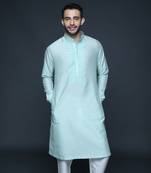 Sea green kurta set