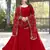 Akaiswa Fashion Faux Georgette Golden Thread Embroidered Red Salwar Suit