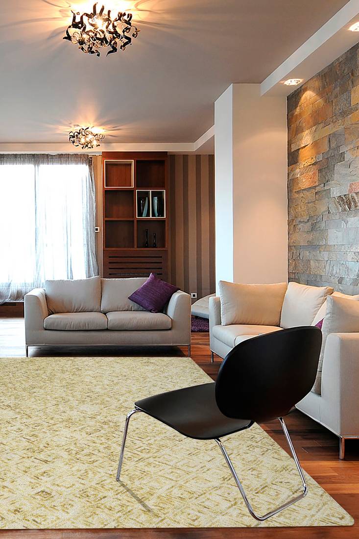 Kaleen India Hand-Tufted Luxury Carpet Rug for Bedroom/Living Area/Home with Anti Slip Backing With Kaleen's Signature