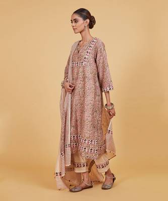 Pink jaal modish kurta set 2