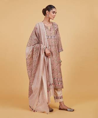 Pink jaal modish kurta set 3