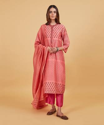 Black pink classic kurta set 1