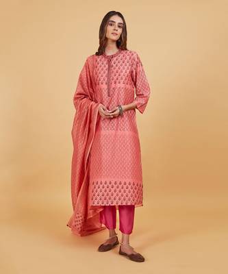 Black pink classic kurta set 2