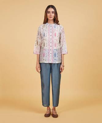 Vanjeevan short shirt set 1
