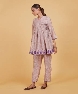 Purple dots kedia set 2