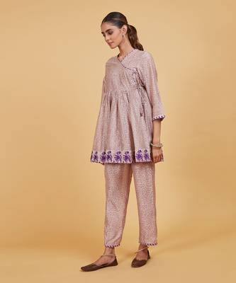 Purple dots kedia set 3
