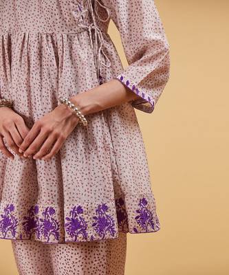 Purple dots kedia set 5