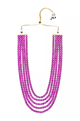 5 Layered Traditional Dulha Moti Mala with Beaded Maharaja Haar/Groom Necklace