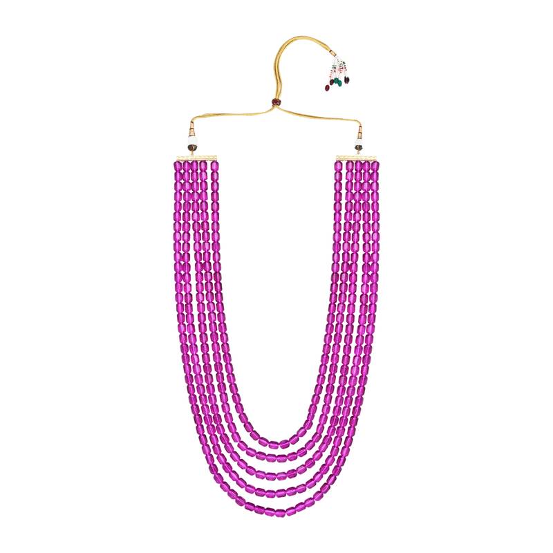 5 Layered Traditional Dulha Moti Mala with Beaded Maharaja Haar/Groom Necklace