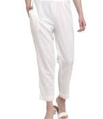 Largish off white smart fit trousers