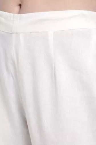 Largish off white smart fit trousers