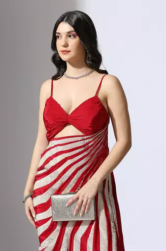 Colour block stripe dress