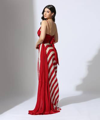 Colour block stripe dress 4