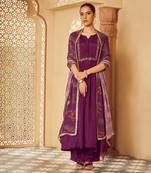Purple kurti set