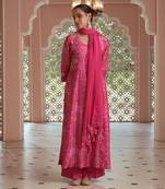 Pink  printed kurta set