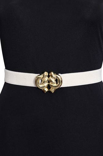 Gold & white color kamarband elastic waist belt for women//girls