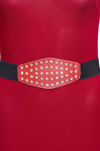 Red color kamarband elastic waist belt for women//girls