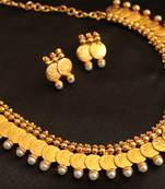BEAUTIFUL ANTIQUE COIN NECKLACE SET-DJ03491