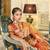 Elora soft organza silk with copper zari weaving saree (light orange)