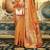 Elora soft organza silk with copper zari weaving saree (light orange)