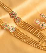 Beautiful Multilayer Ruby Emerald Muggappu Set