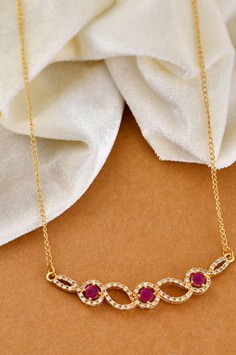 Gold plated long  necklace set