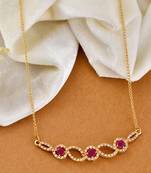Gold plated long  necklace set