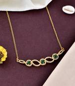 Gold plated long chain necklace set