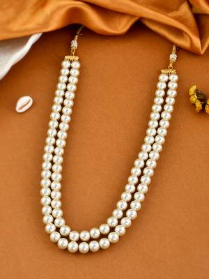 Pearl gold plated neklace set 1