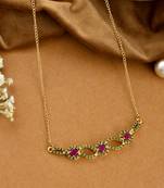 Gold plated pendent necklace set