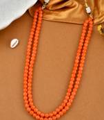 Long layred beasds necklace set