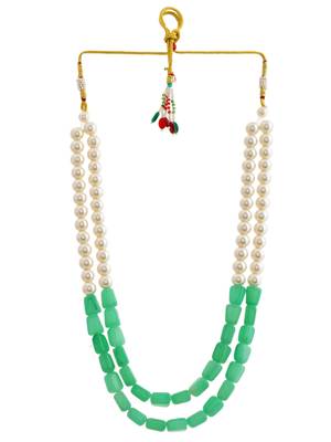 Beads pearl long layred necklace set 3