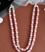 Long layerd pearl beads necklace set