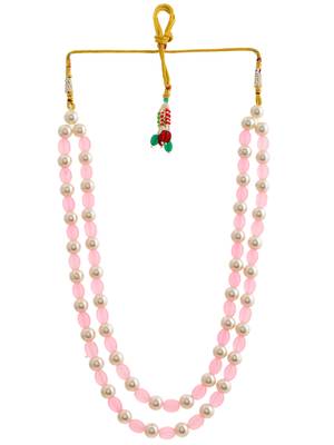 Long layerd pearl beads necklace set 3