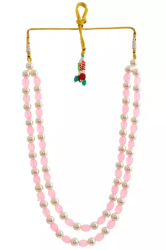 Long layerd pearl beads necklace set