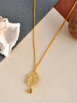 Gold plated chain necklace set 1
