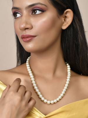 Pearl gold plated neklace set 2