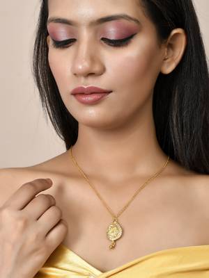 Gold plated chain necklace set 2