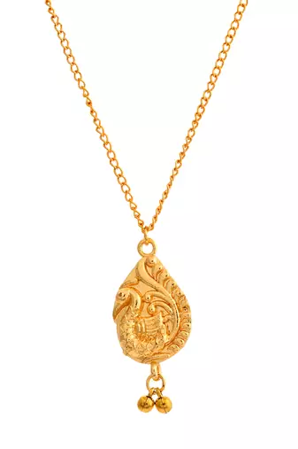 Gold plated chain necklace set