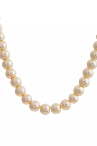 Pearl gold plated neklace set