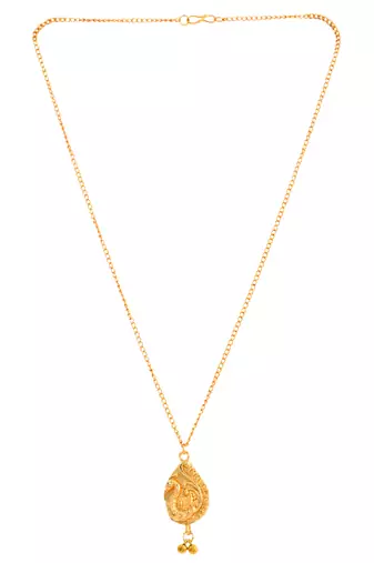 Gold plated chain necklace set